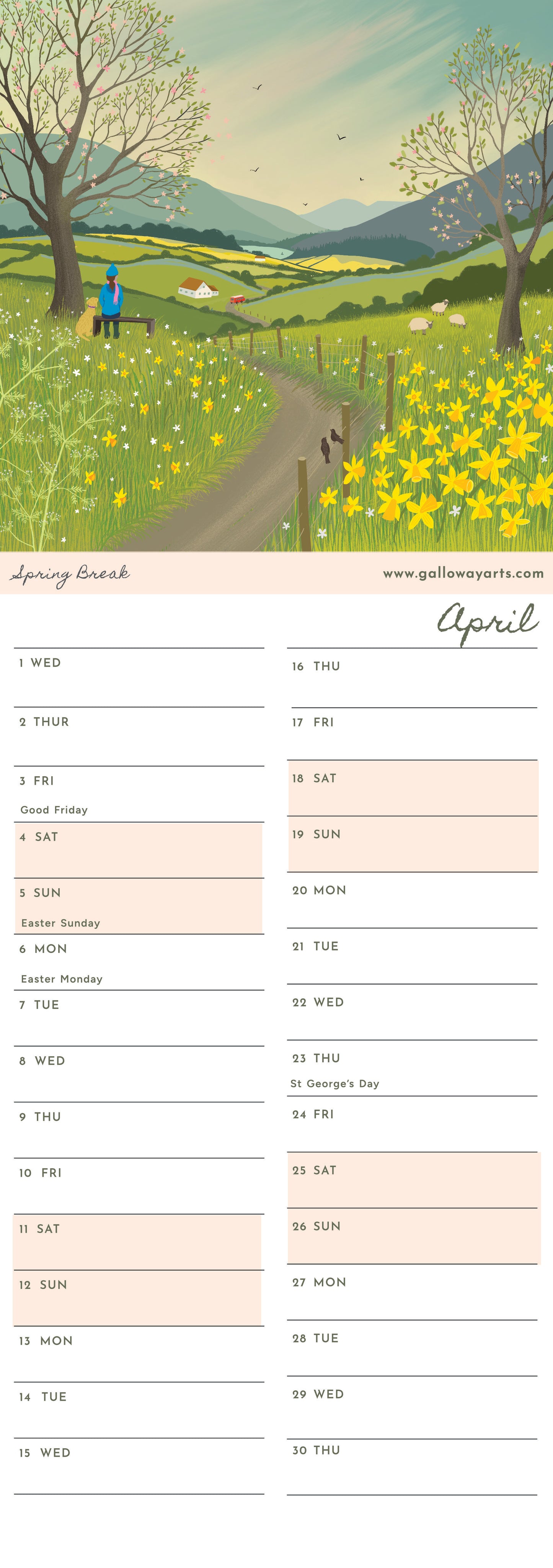2026 Galloway Days Calendar