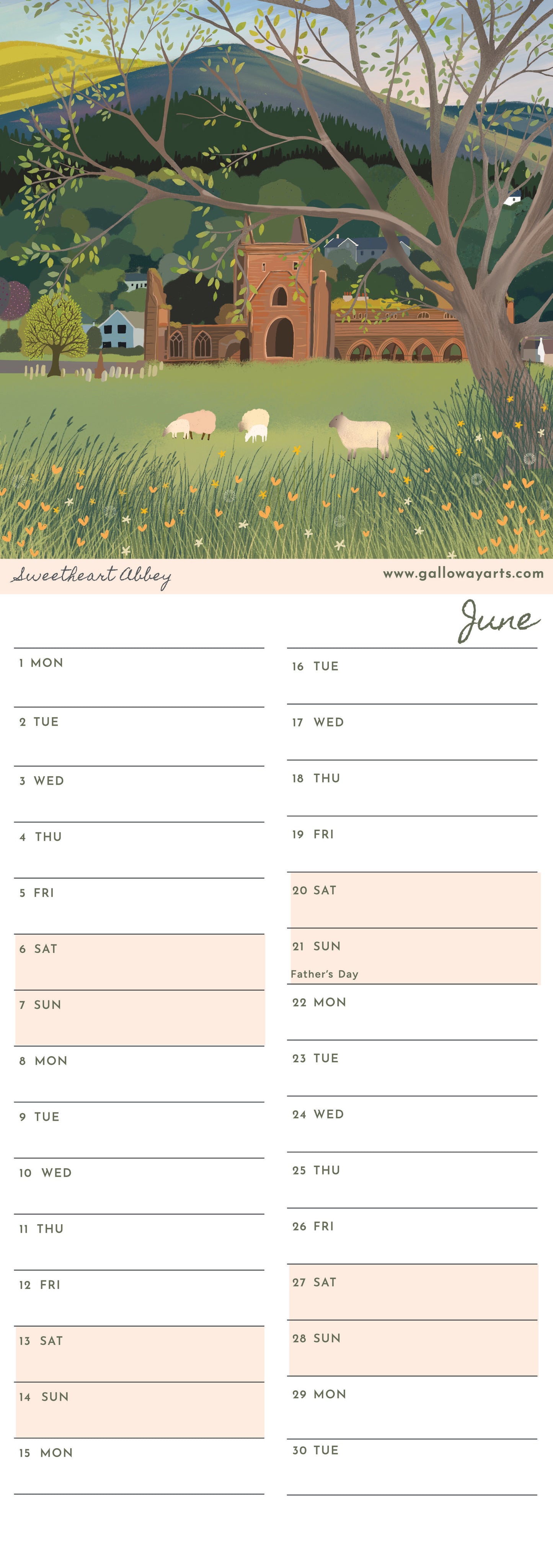 2026 Galloway Days Calendar