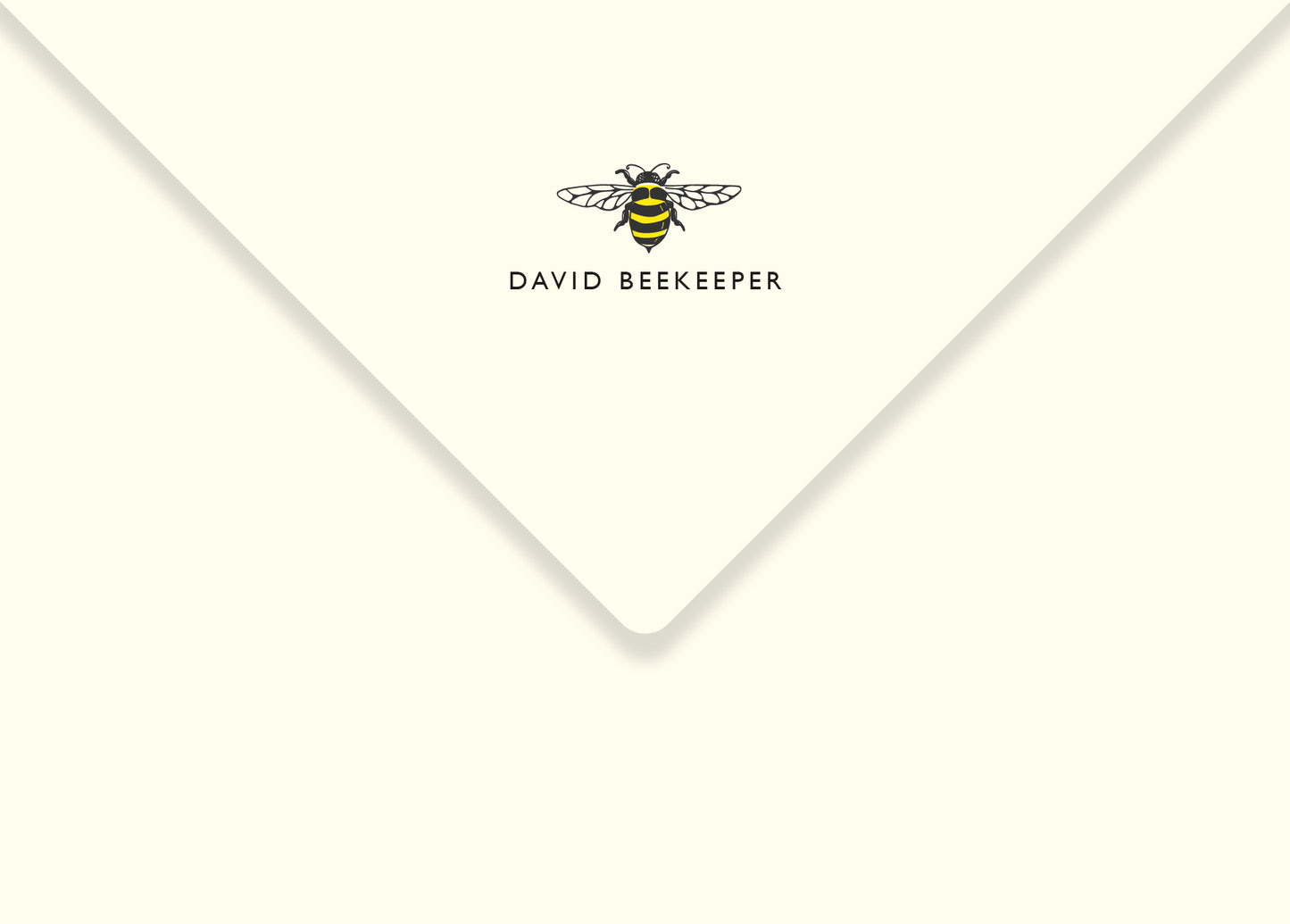 Bee Design Personalised Stationery. A5 Writing paper and matching envelopes. Vintage Style Notepaper and Envelopes.