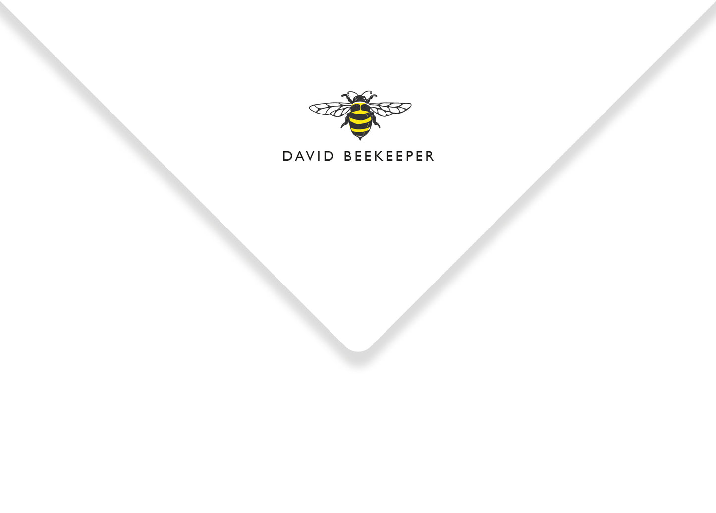 Bee Design Personalised Stationery. A5 Writing paper and matching envelopes. Vintage Style Notepaper and Envelopes.