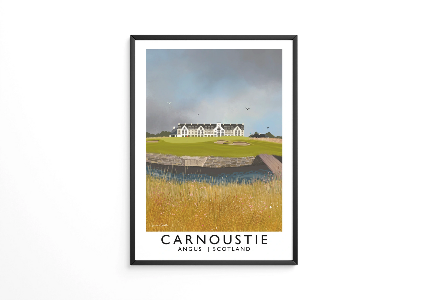 Carnoustie Golf Club, Railway Poster, Golf Art