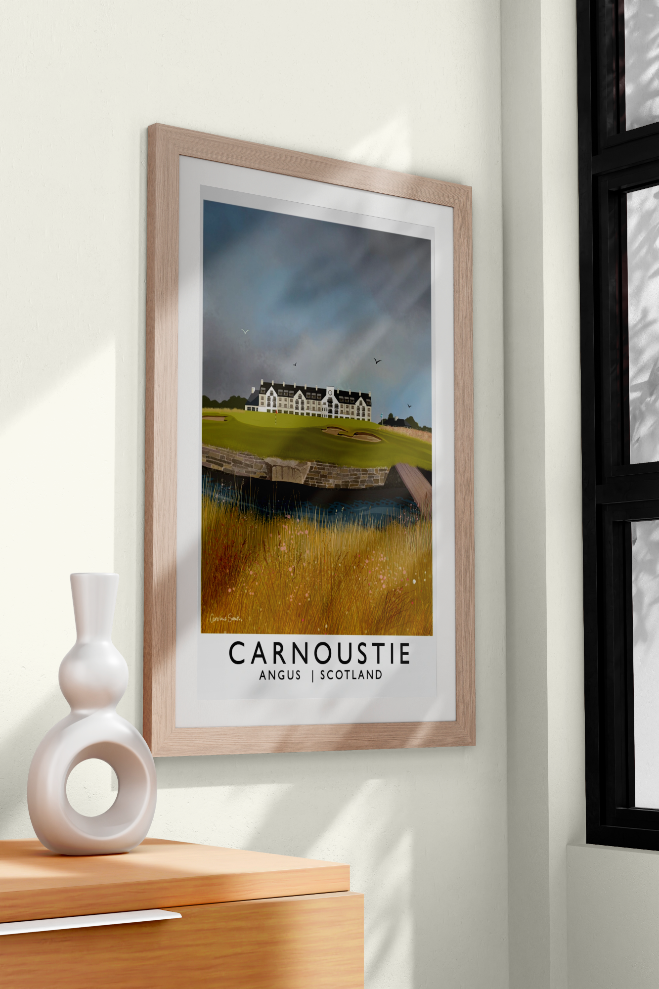Carnoustie Golf Club, Railway Poster, Golf Art