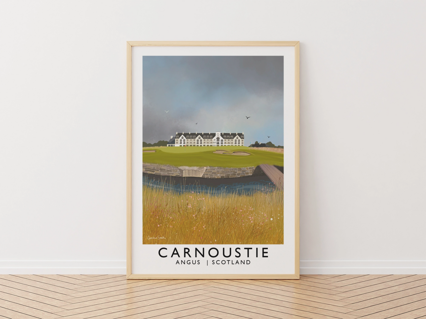 Carnoustie Golf Club, Railway Poster, Golf Art