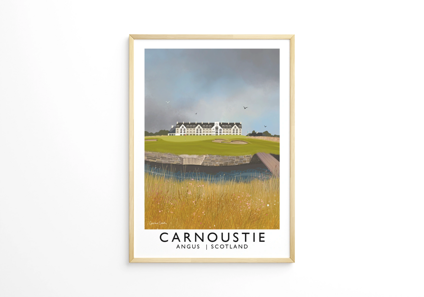 Carnoustie Golf Club, Railway Poster, Golf Art