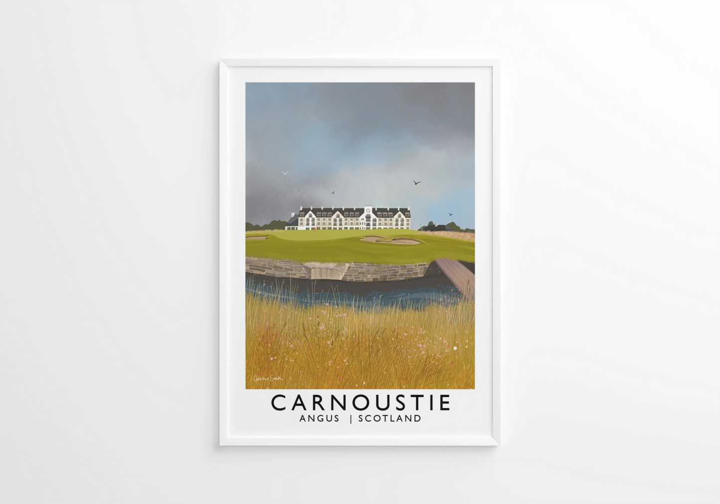 Carnoustie Golf Club, Railway Poster, Golf Art