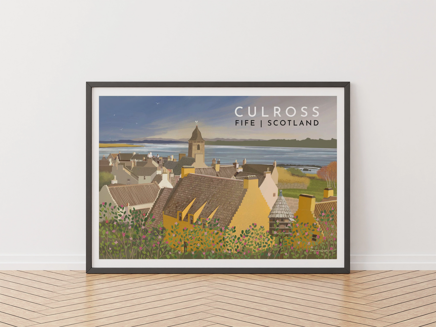 Culross, Fife, Travel Poster, Framed or Unframed, A5, A4,A3,A2,A1