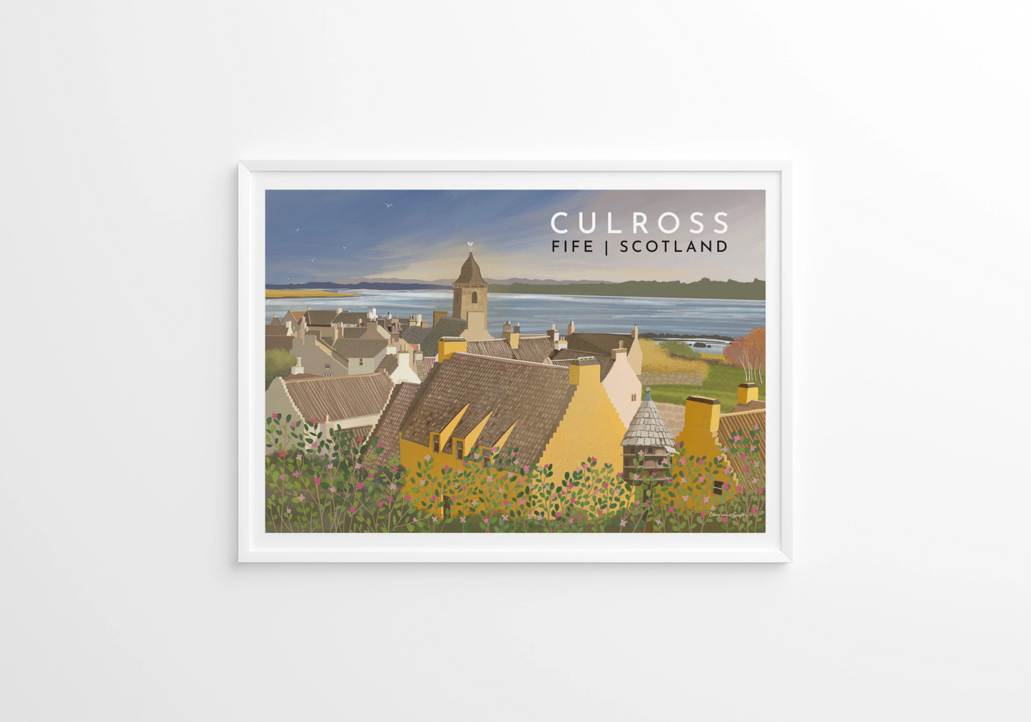Culross, Fife, Travel Poster, Framed or Unframed, A5, A4,A3,A2,A1