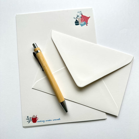 Winter-themed stationery set – Notepaper, Envelopes, Notecards & Greetings Cards.