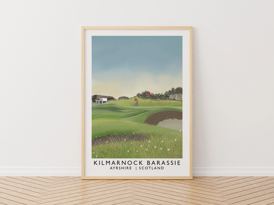 Kilmarnock Barassie, Troon, Railway Poster, Golf Art