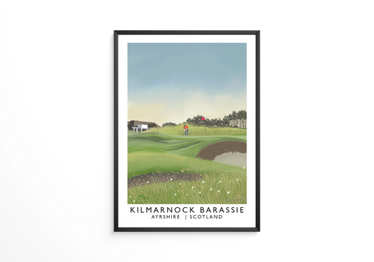 Kilmarnock Barassie, Troon, Railway Poster, Golf Art