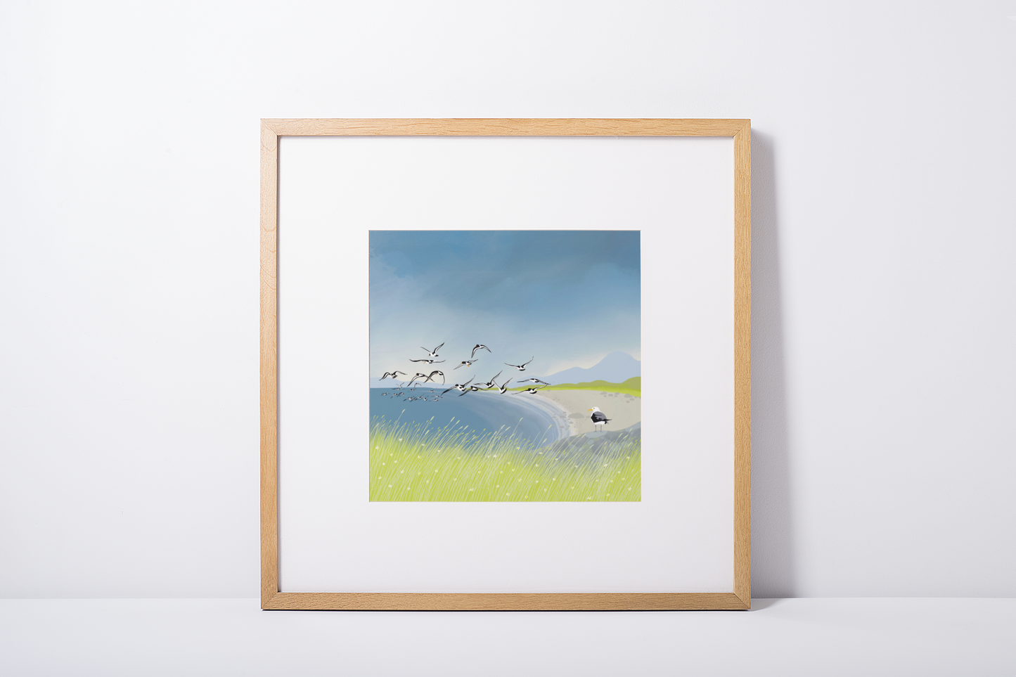 Oyster Bay. From original artwork by Caroline Smith. Signed Giclee art print. Scottish Art, Office Art