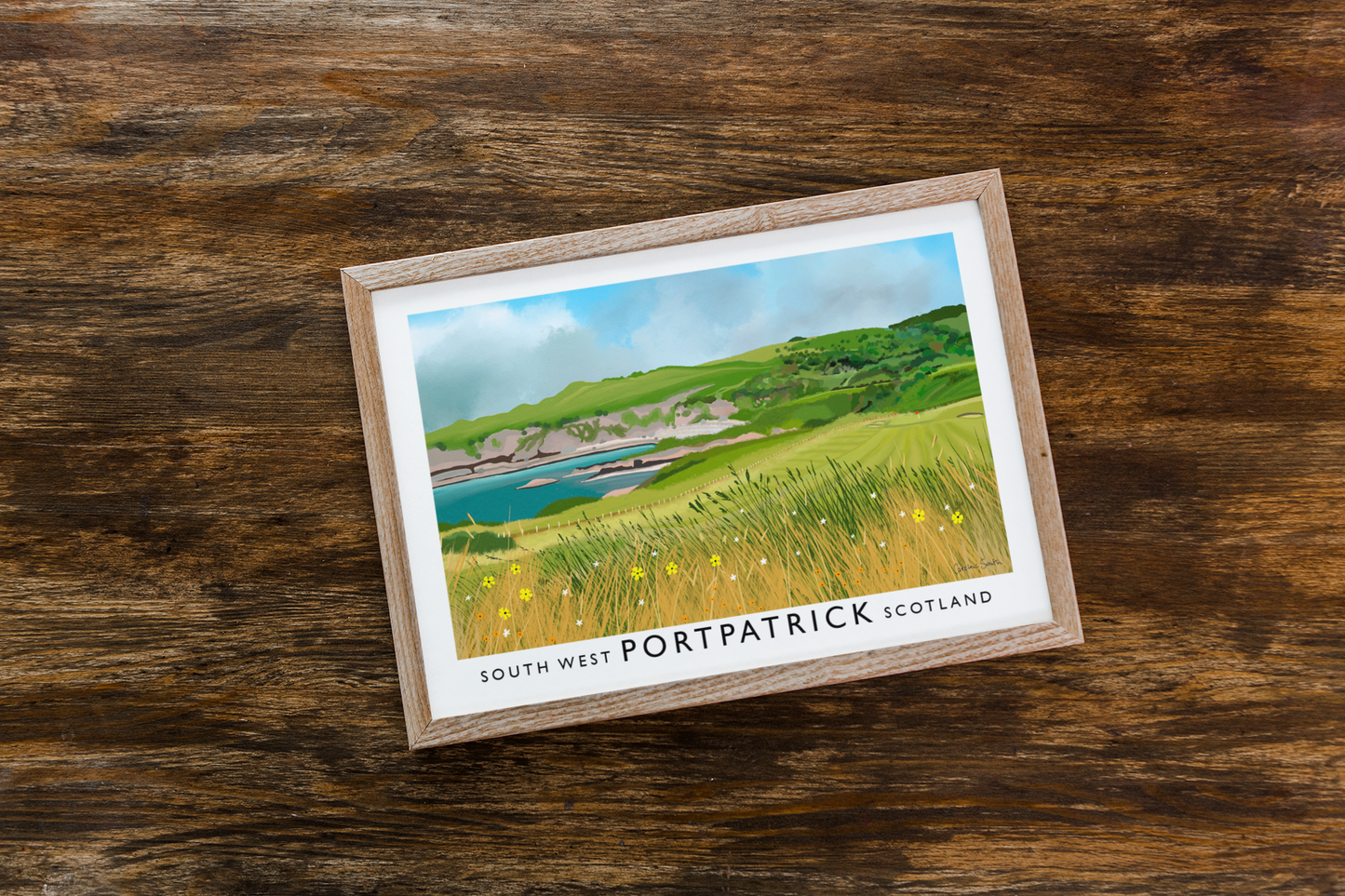 Portpatrick Golf Club, Railway Poster, Golf Art
