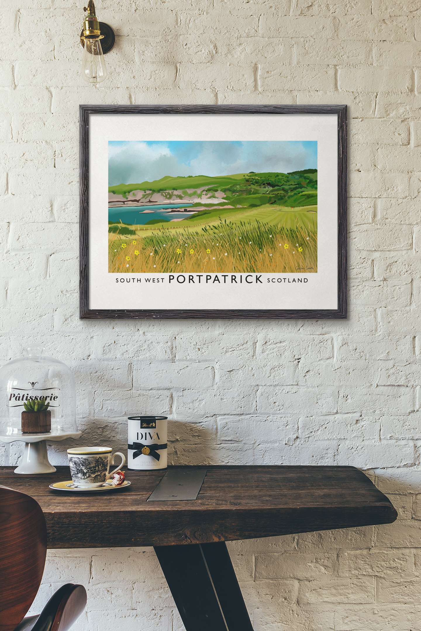 Portpatrick Golf Club, Railway Poster, Golf Art