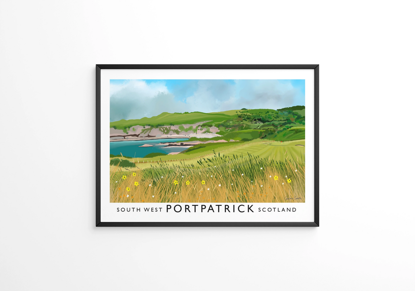 Portpatrick Golf Club, Railway Poster, Golf Art