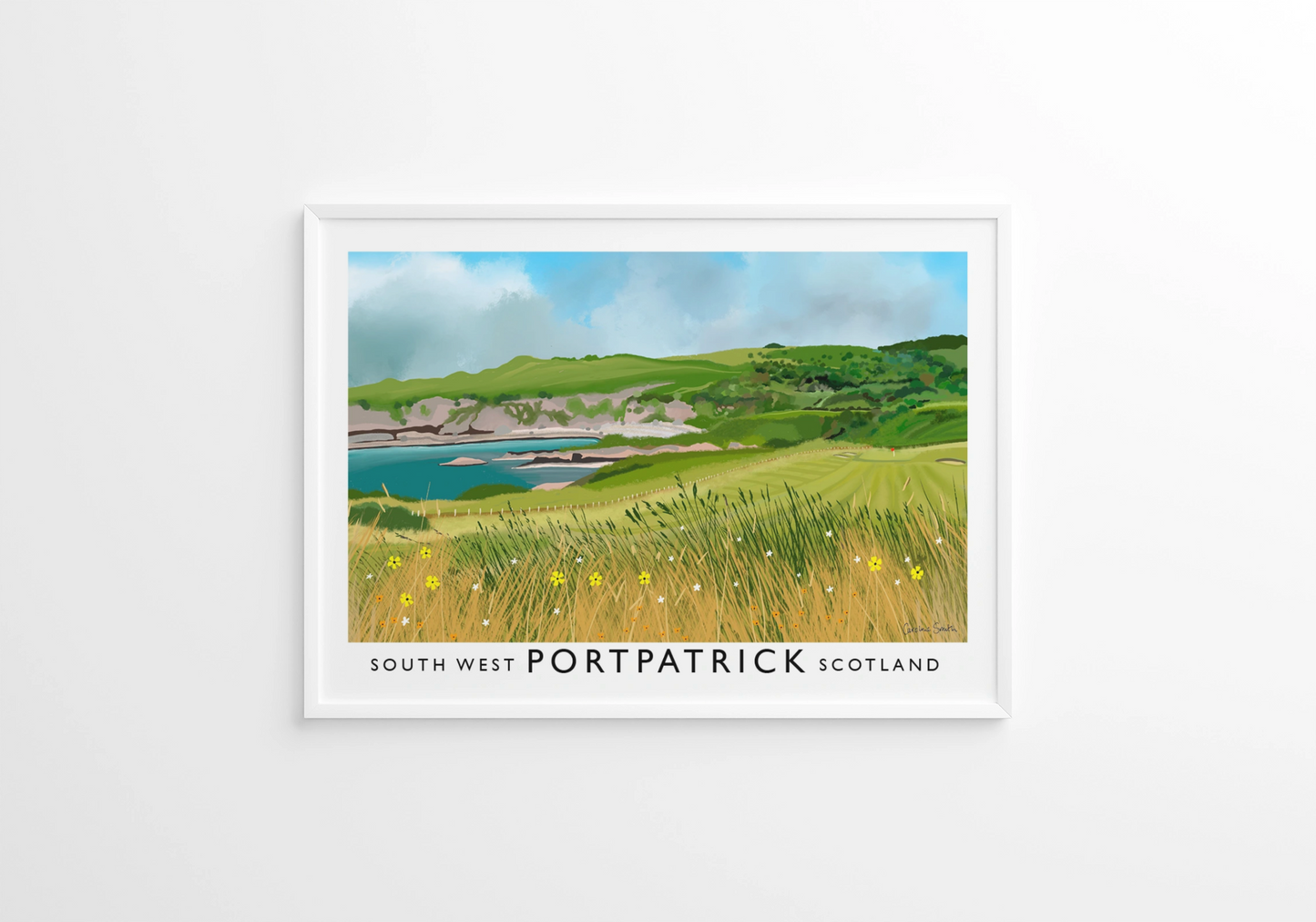 Portpatrick Golf Club, Railway Poster, Golf Art
