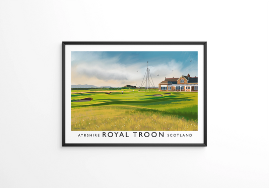 Royal Troon Golf Club, Railway Poster, Golf Art