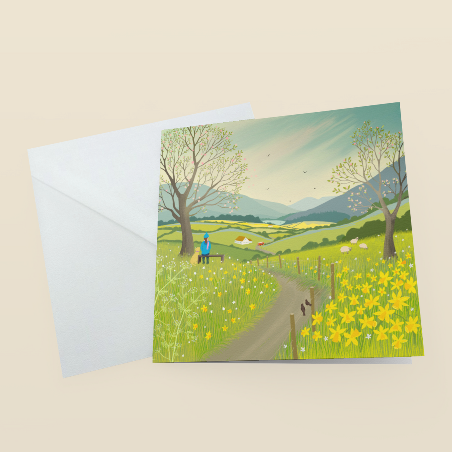 Spring Break - Spring Landscape with Daffodils