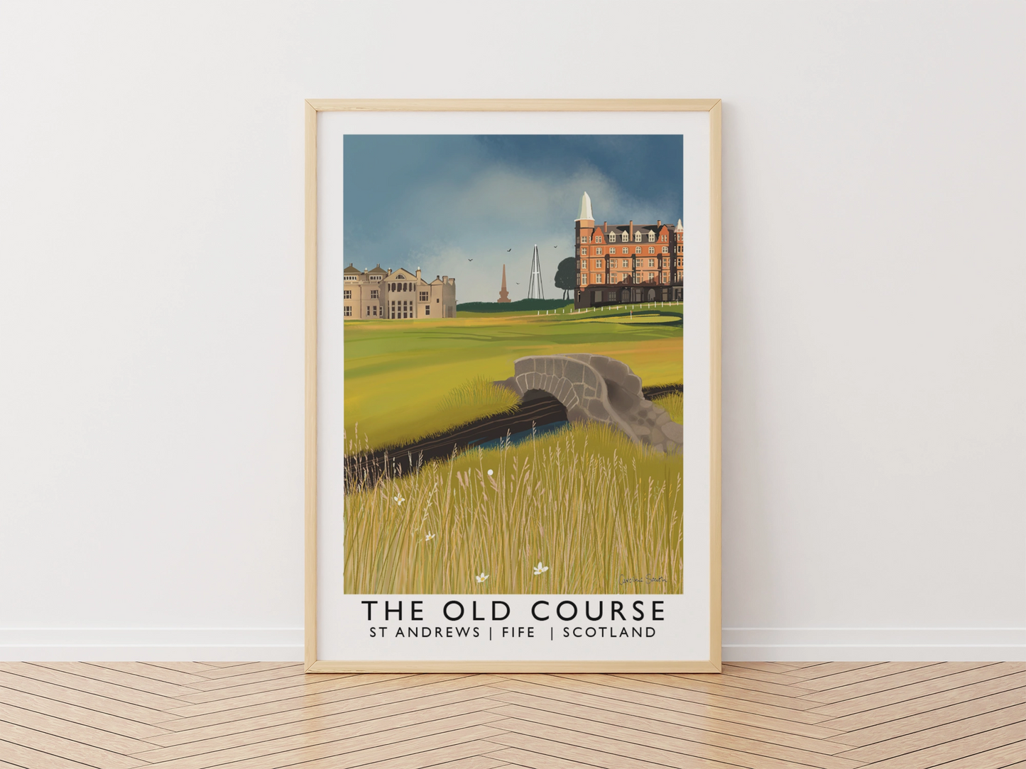 The Old Course, St Andrews, Railway Poster, Golf Art