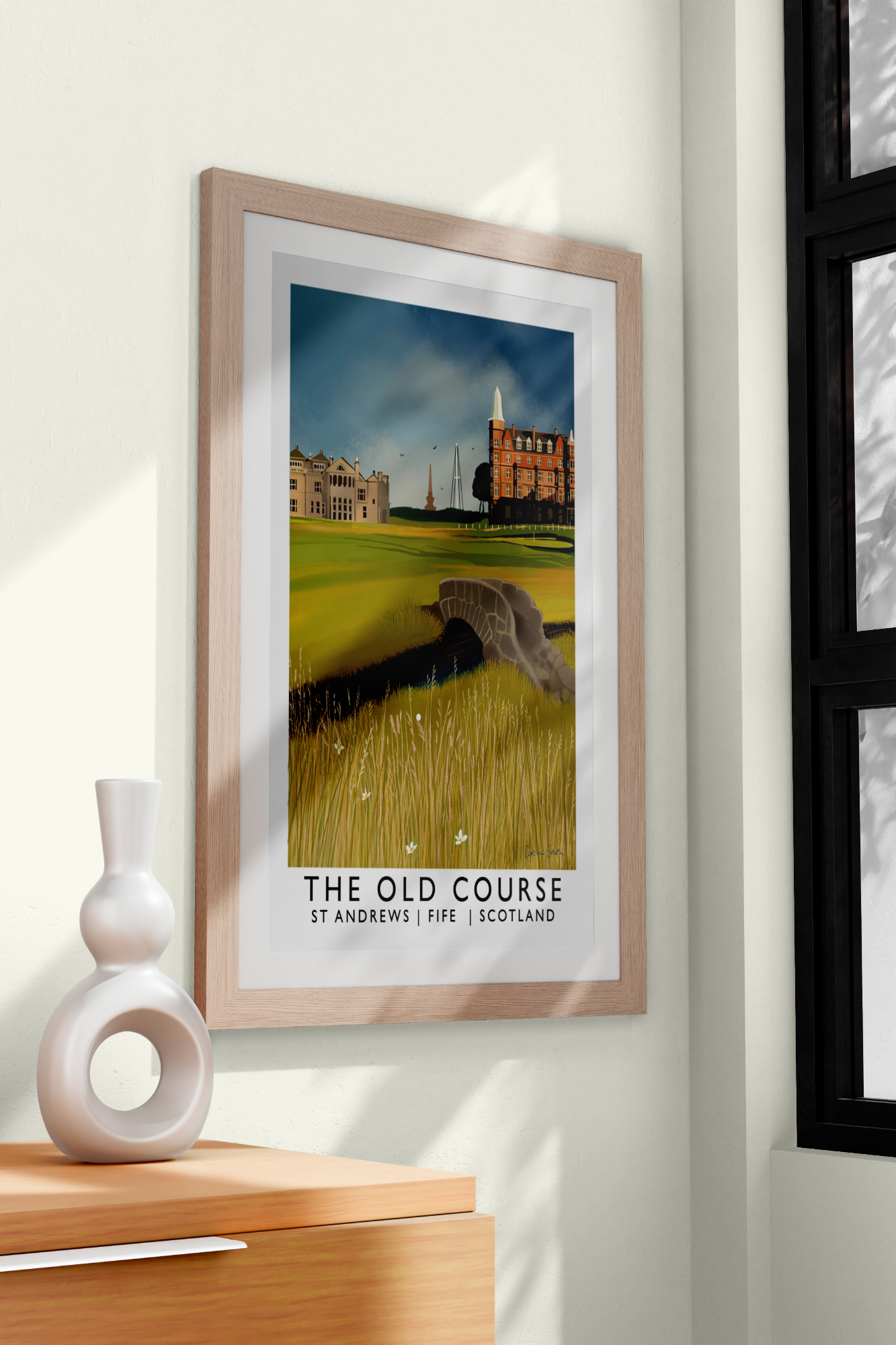 The Old Course, St Andrews, Railway Poster, Golf Art