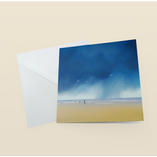 Touchdown - Dramatic Coastline Greetings card.