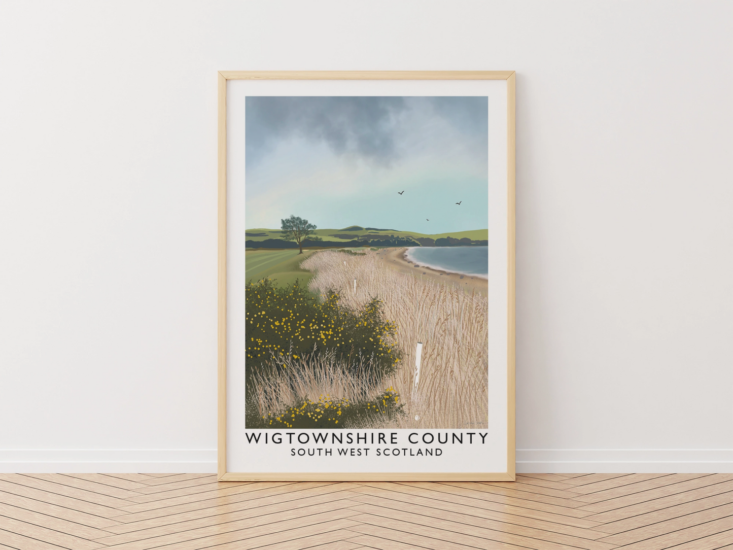 Wigtownshire County, South West Scotland, Railway Poster, Golf Art