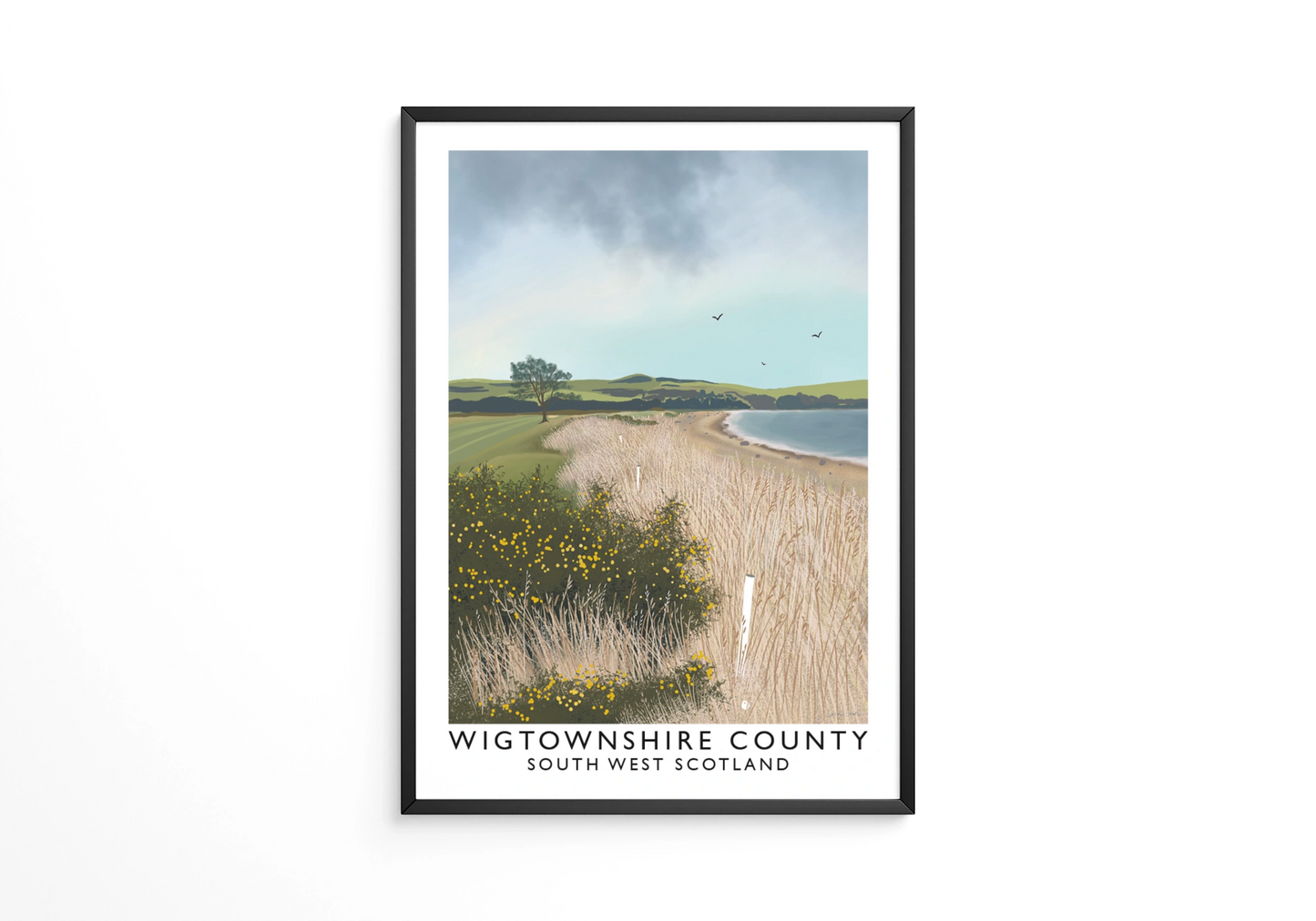 Wigtownshire County, South West Scotland, Railway Poster, Golf Art