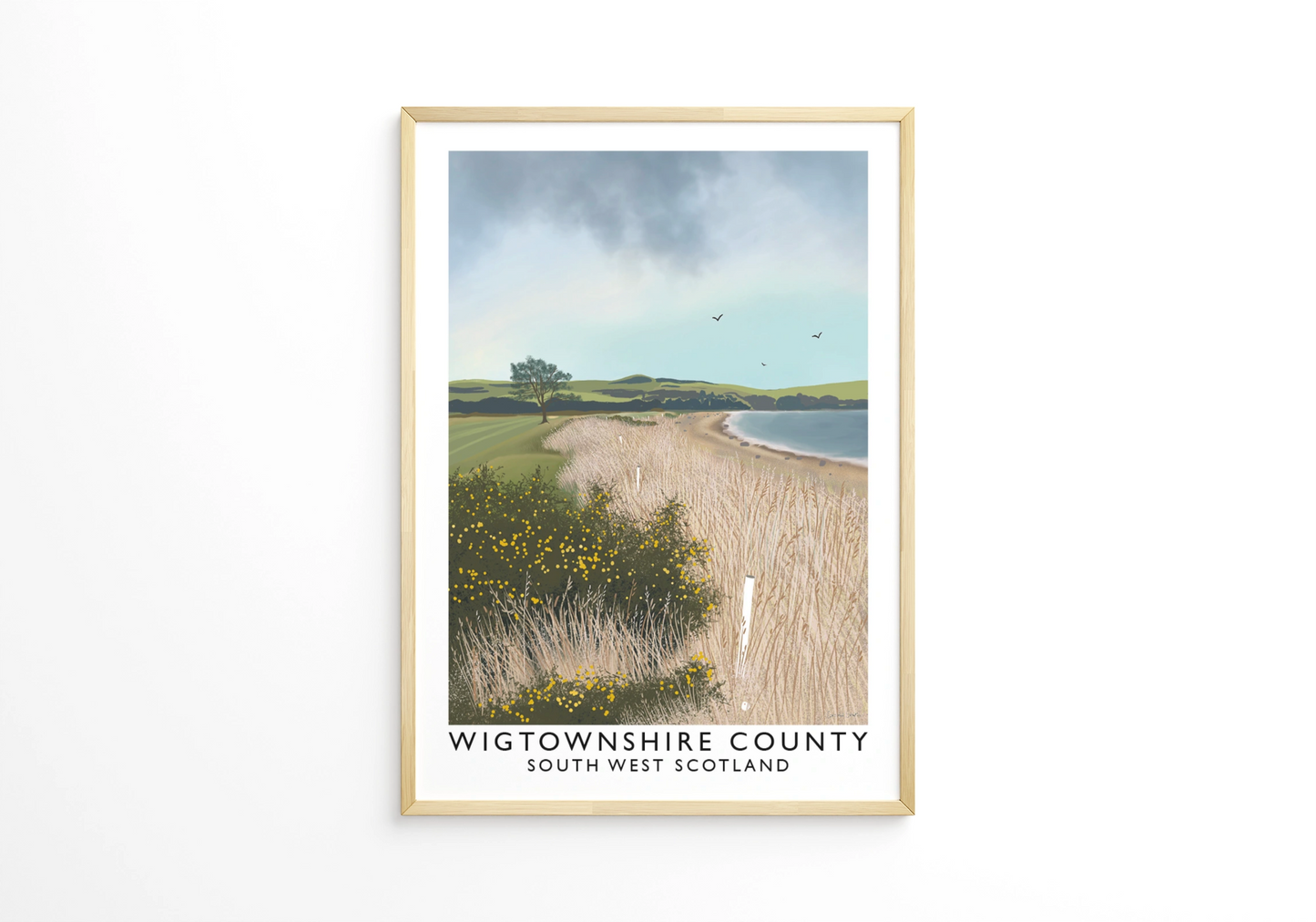 Wigtownshire County, South West Scotland, Railway Poster, Golf Art