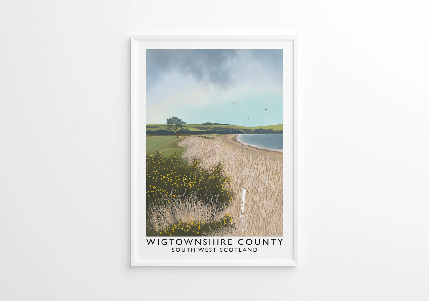 Wigtownshire County, South West Scotland, Railway Poster, Golf Art