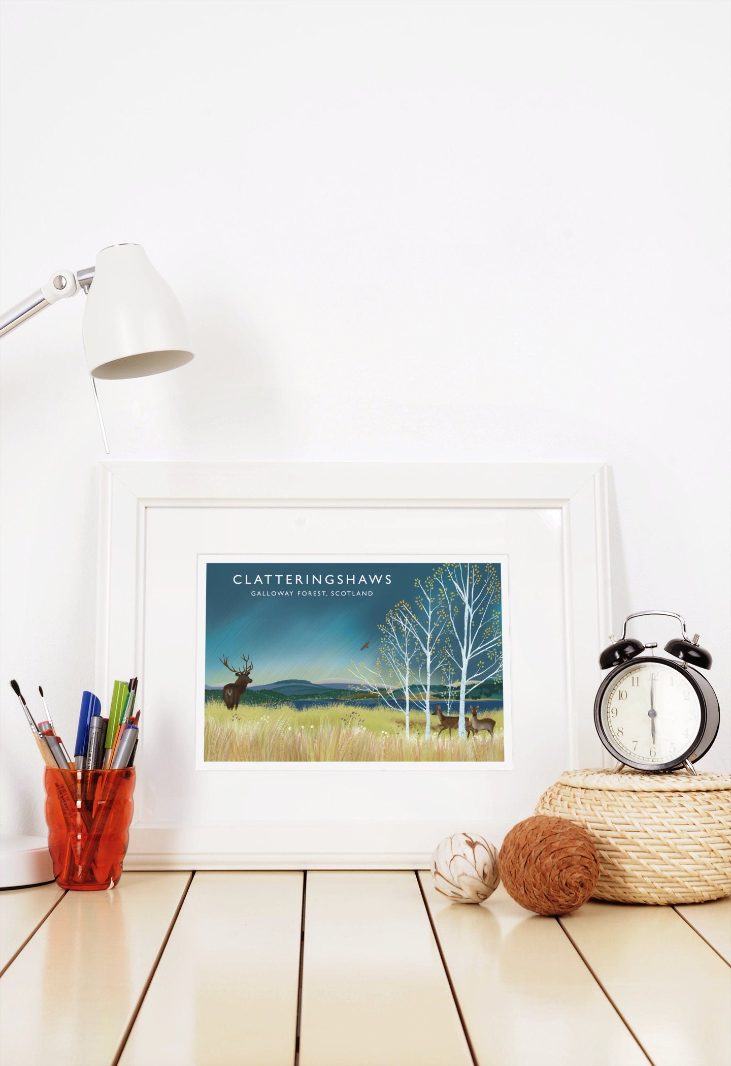 Clatteringshaws. Galloway Forest Park | Scottish Travel Poster | Scottish Landscape | Wall Art | Signed Giclee Art Print