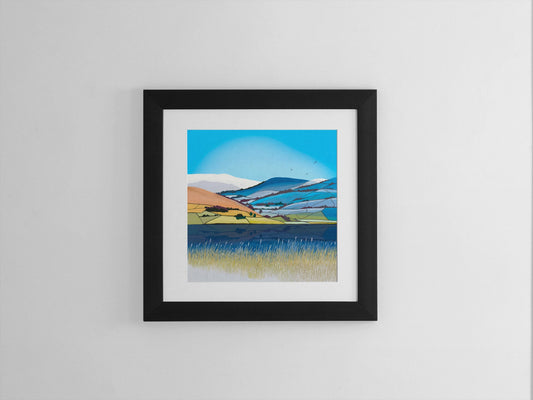 Galloway Hills Winter Art Print: Snowy Landscape Home Decor