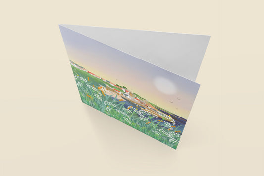 Weekend Break greetings card. Floral scottish landscape greetings card. Birthday Card. Thank you card. Housewarming card.