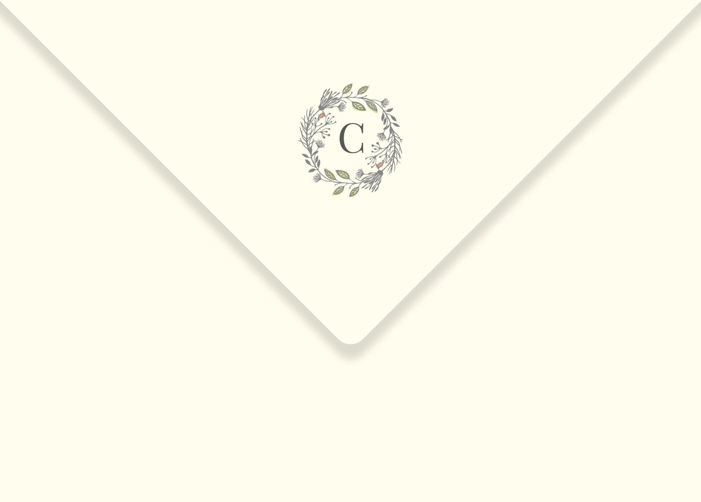 Luxury Floral Monogrammed Personalised Stationery. Letter writing paper and envelopes. Floral design. Vintage Style Notepaper and Envelopes.