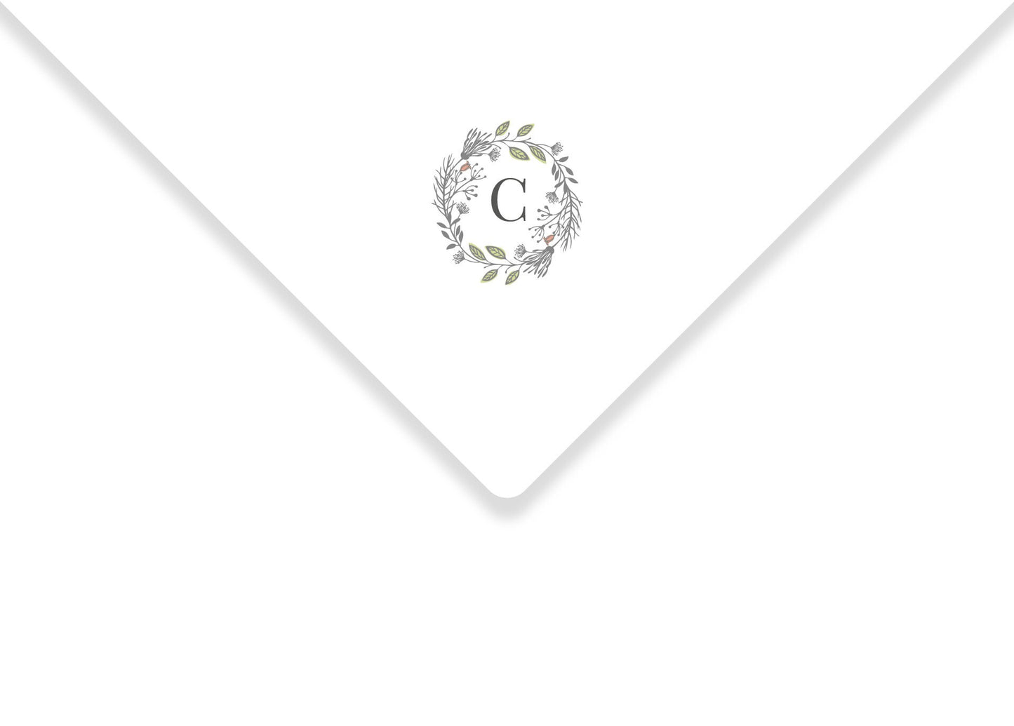 Luxury Floral Monogrammed Personalised Stationery. Letter writing paper and envelopes. Floral design. Vintage Style Notepaper and Envelopes.