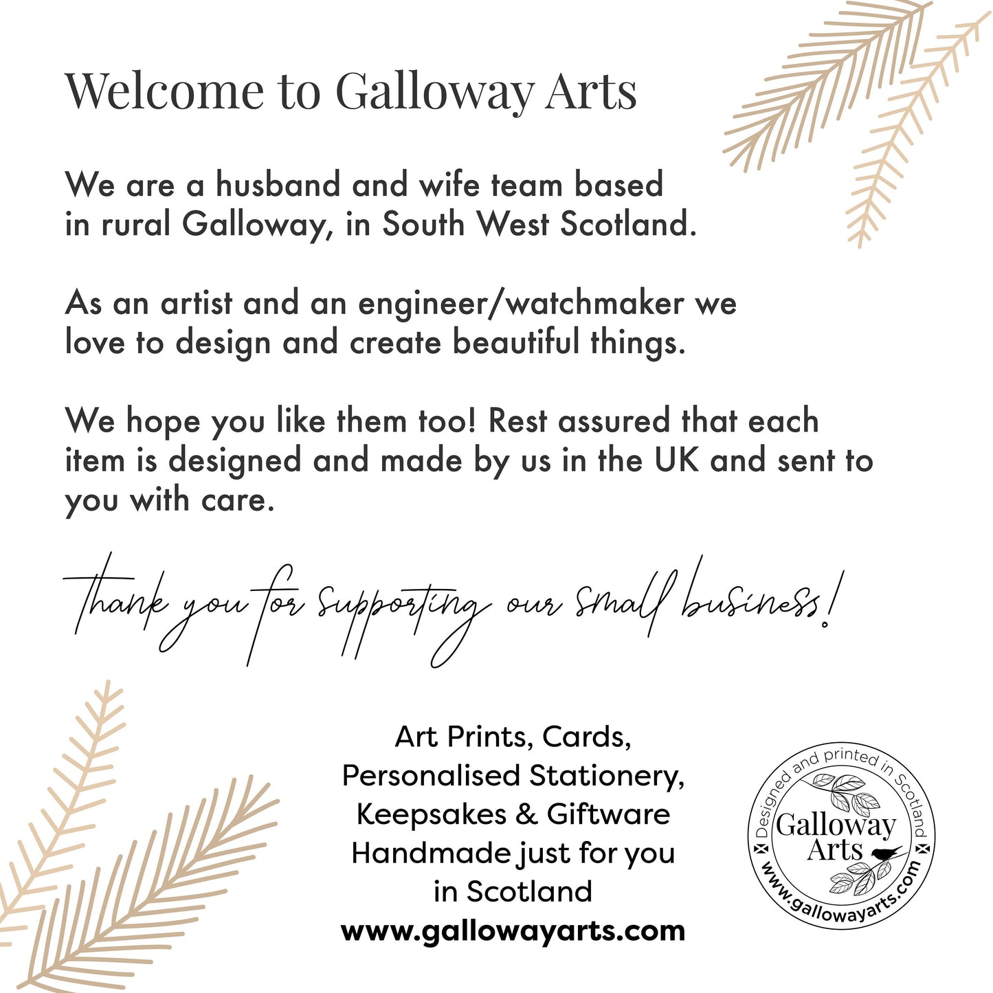 Clatteringshaws Loch - Galloway Forest Park, Giclee Art Print from an original artwork by Caroline Smith. Signed by artist