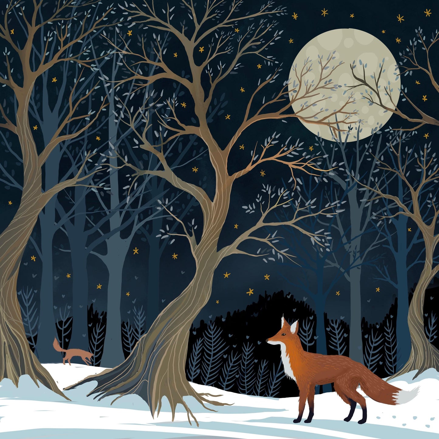 Forest Fox Christmas Card