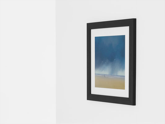 Touch Down. Big Dramatic Sky at the Beach art print. Giclee print signed by artist