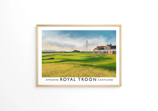 Royal Troon Golf Club, Railway Poster, Golf Art