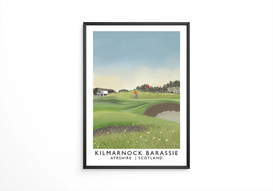 Kilmarnock Barassie, Troon, Railway Poster, Golf Art