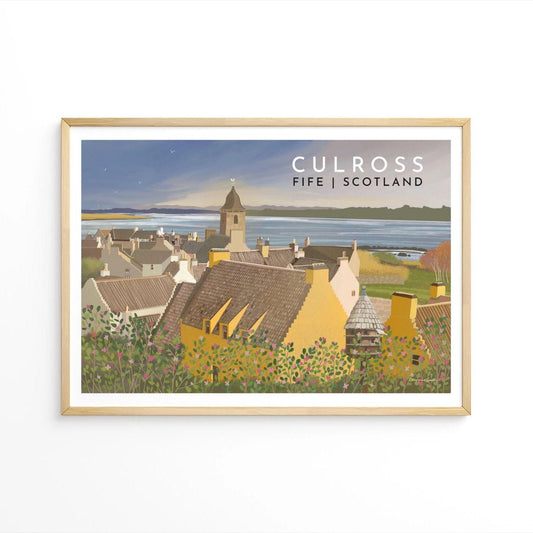 Culross, Fife, Travel Poster, Framed or Unframed, A5, A4,A3,A2,A1