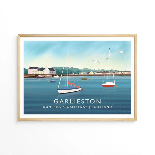 Garlieston, SW Scotland, Travel Poster - Print only or Framed - A5, A4, A3, A2, A1