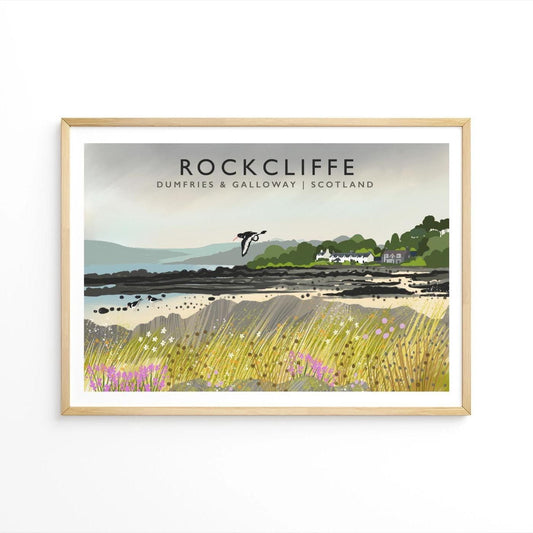 Rockcliffe, Solway Firth, Scottish Travel Poster, Scottish Landscape, Wall Art, Quality Giclee Art Print signed by the Artist