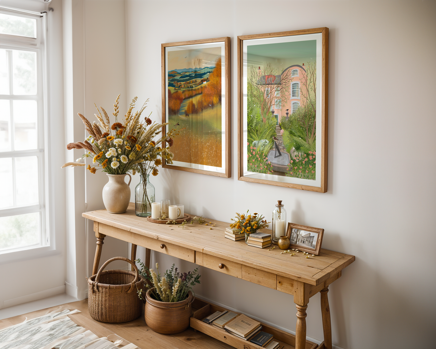 Summer Garden Art Print - Broughton House Gardens, Kircudbright