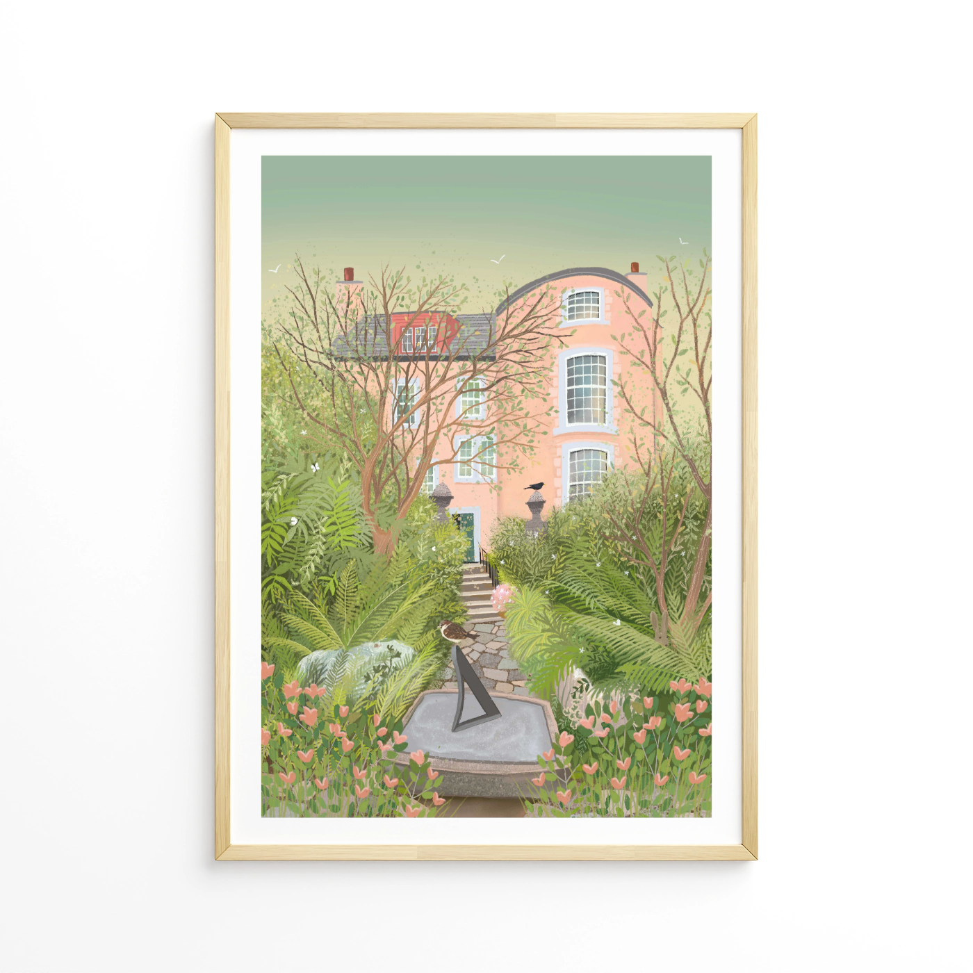 Summer Garden Art Print - Broughton House Gardens, Kircudbright