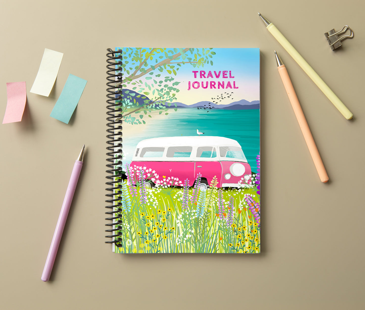 Campervan Design Illustrated Travel Planner & Journal