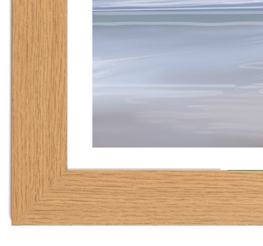 Sandyhills Beach, Dumfries and Galloway Travel Poster: Scotland Art Print