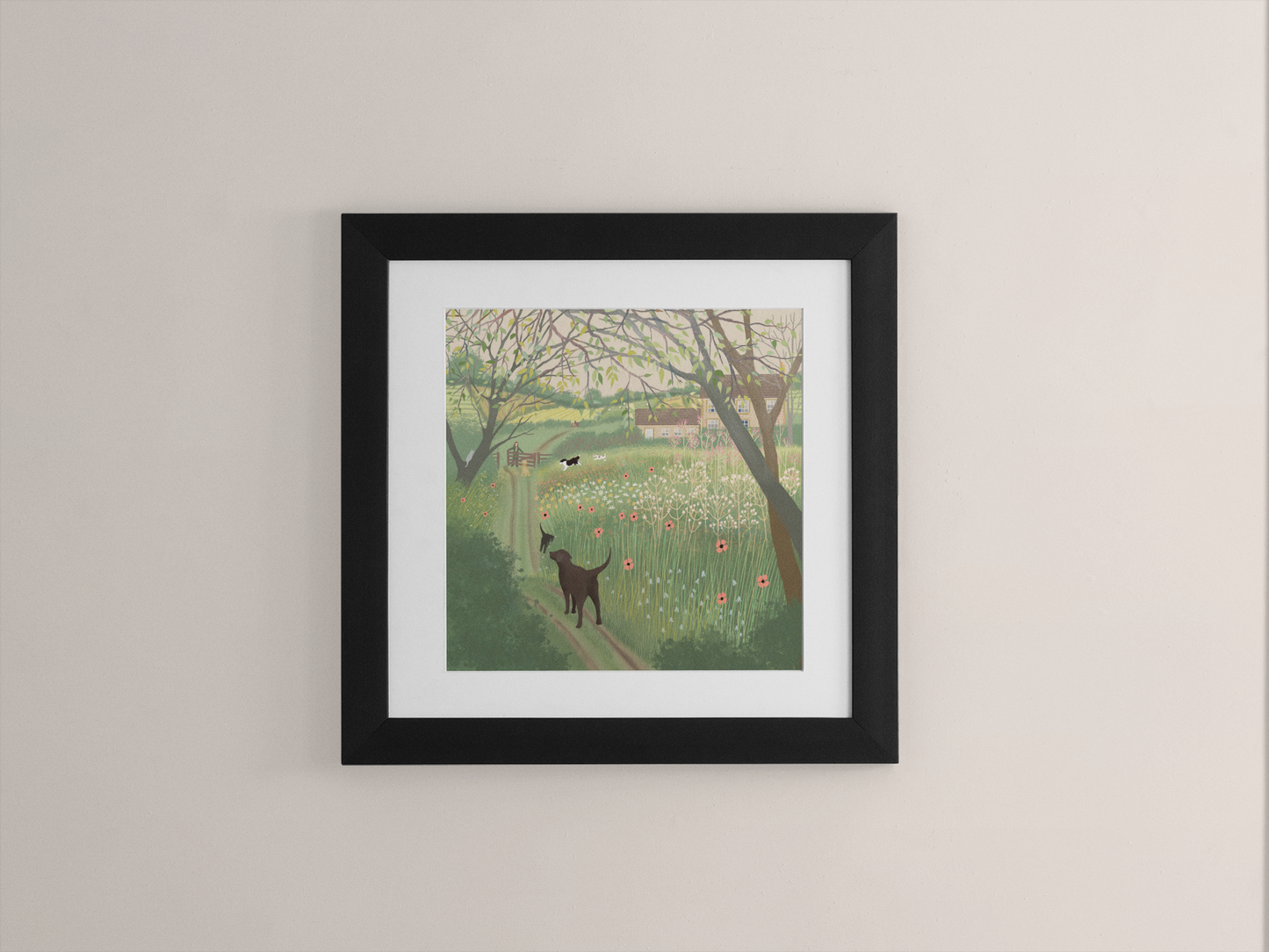 Spring Greens Country Art Print