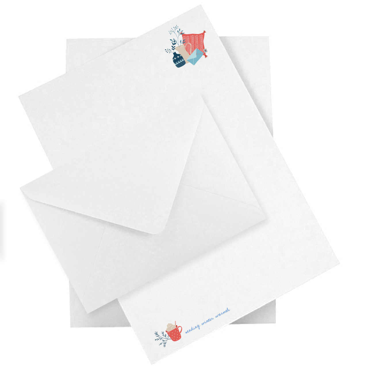 Winter-themed stationery set – Notepaper, Envelopes, Notecards & Greetings Cards.