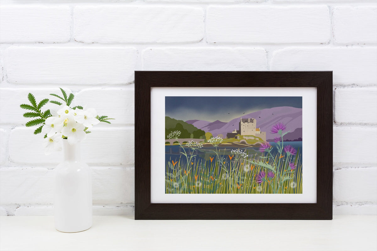 Eilean Donan Castle Art Print: Scottish Highlands Landscape, Signed Giclee