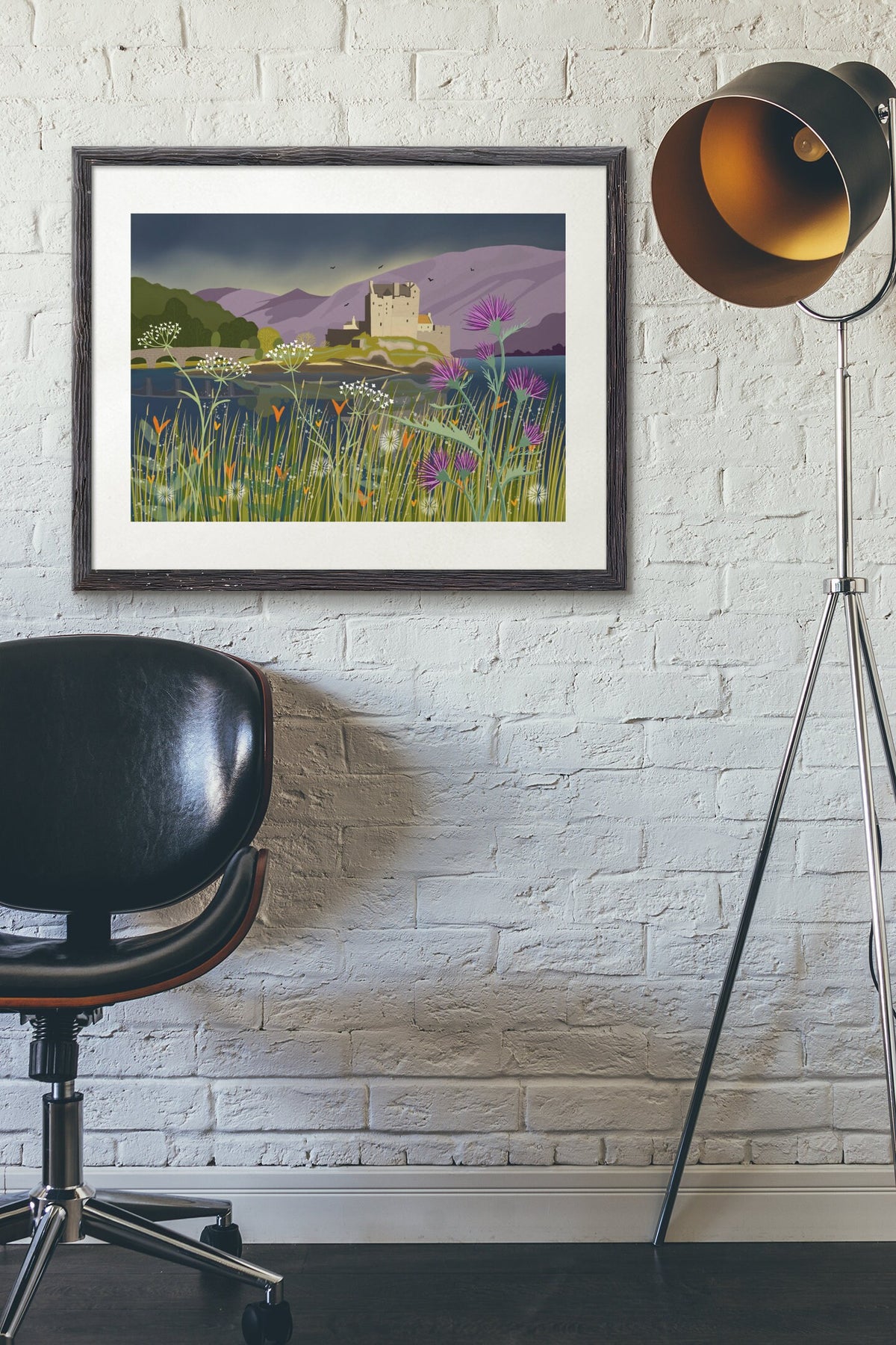 Eilean Donan Castle Art Print: Scottish Highlands Landscape, Signed Giclee