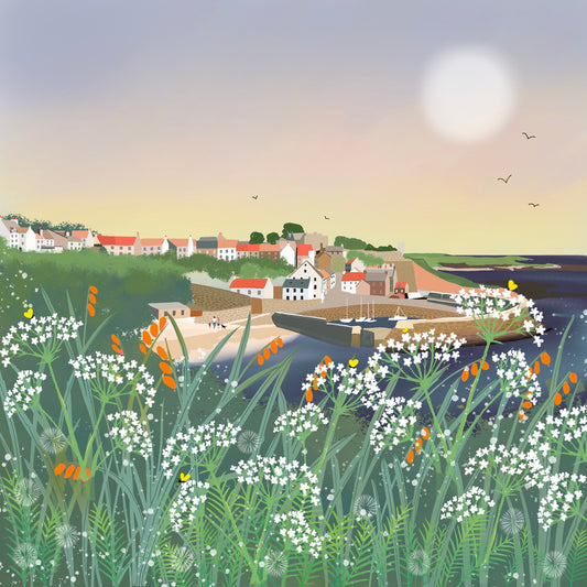 East Neuk of Fife Art Print: Scottish Coastal Landscape, Signed Giclee